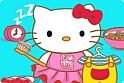 Hamarosan indul a suli, segíts te is Hello Kitty-nek, hogy minden rendben menjen.