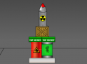Helyezd a földre az atombombát. Vigyázz nehogy felrobbanjon!