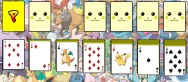 A pokemonok is szeretnek játszani. Egyik kedvencük a pasziánsz segíts nekik!