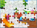 Playing Kids Jigsaw