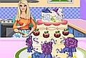 Segíts Barbie-nak elkészíteni az esküvői tortát! Ez a játék egyszerre tartozik a Barbie játékok és a főzős játékok közé.
